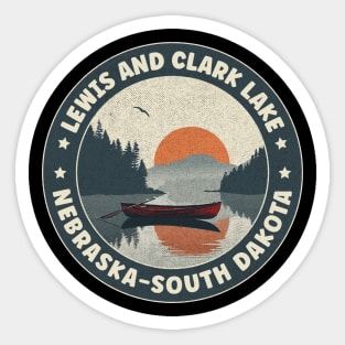 Lewis and Clark Lake Nebraska-South Dakota Sticker